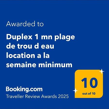 Duplex 1 Mn Plage De Trou D Eau Location A La Semaine Minimum ลาซาลีน เลอแบ็ง ภายนอก รูปภาพ