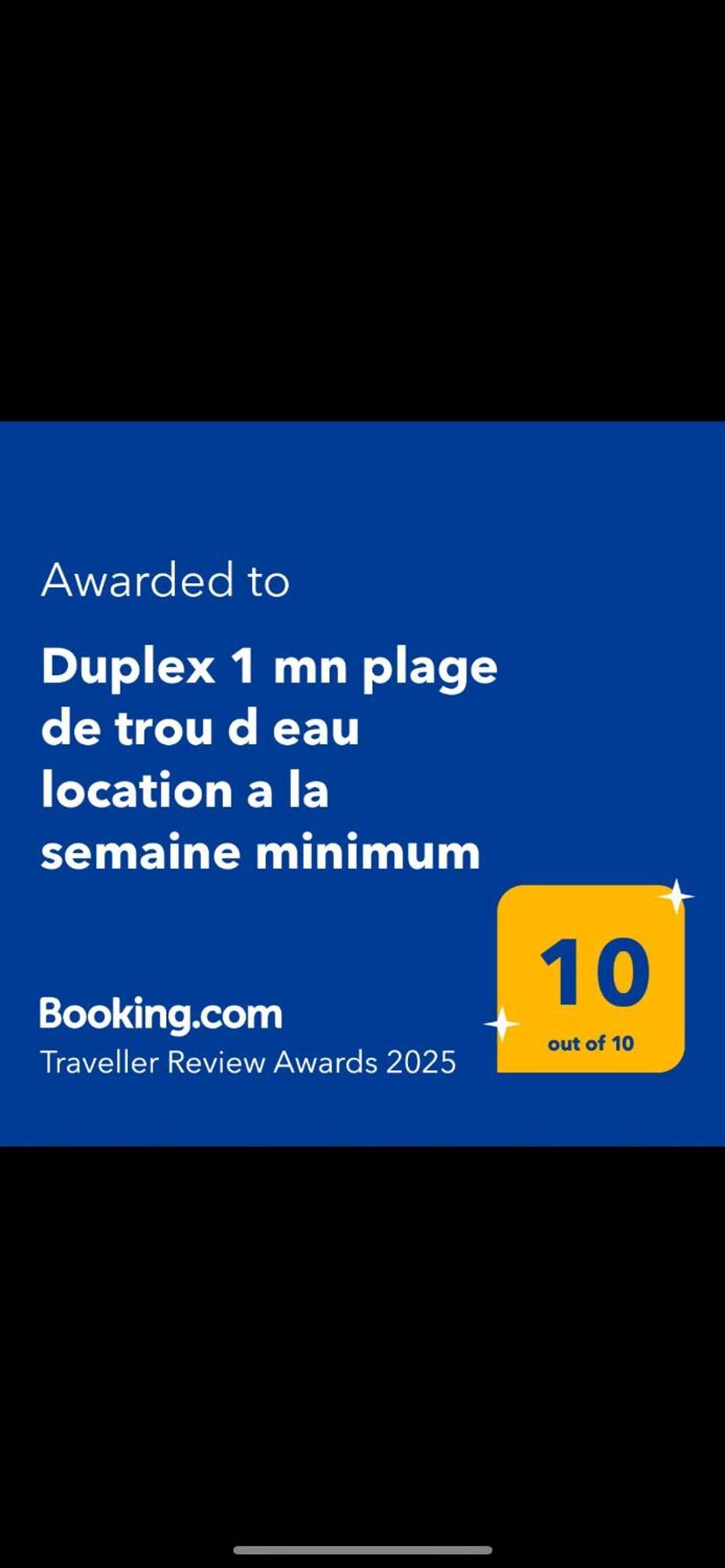 Duplex 1 Mn Plage De Trou D Eau Location A La Semaine Minimum ลาซาลีน เลอแบ็ง ภายนอก รูปภาพ